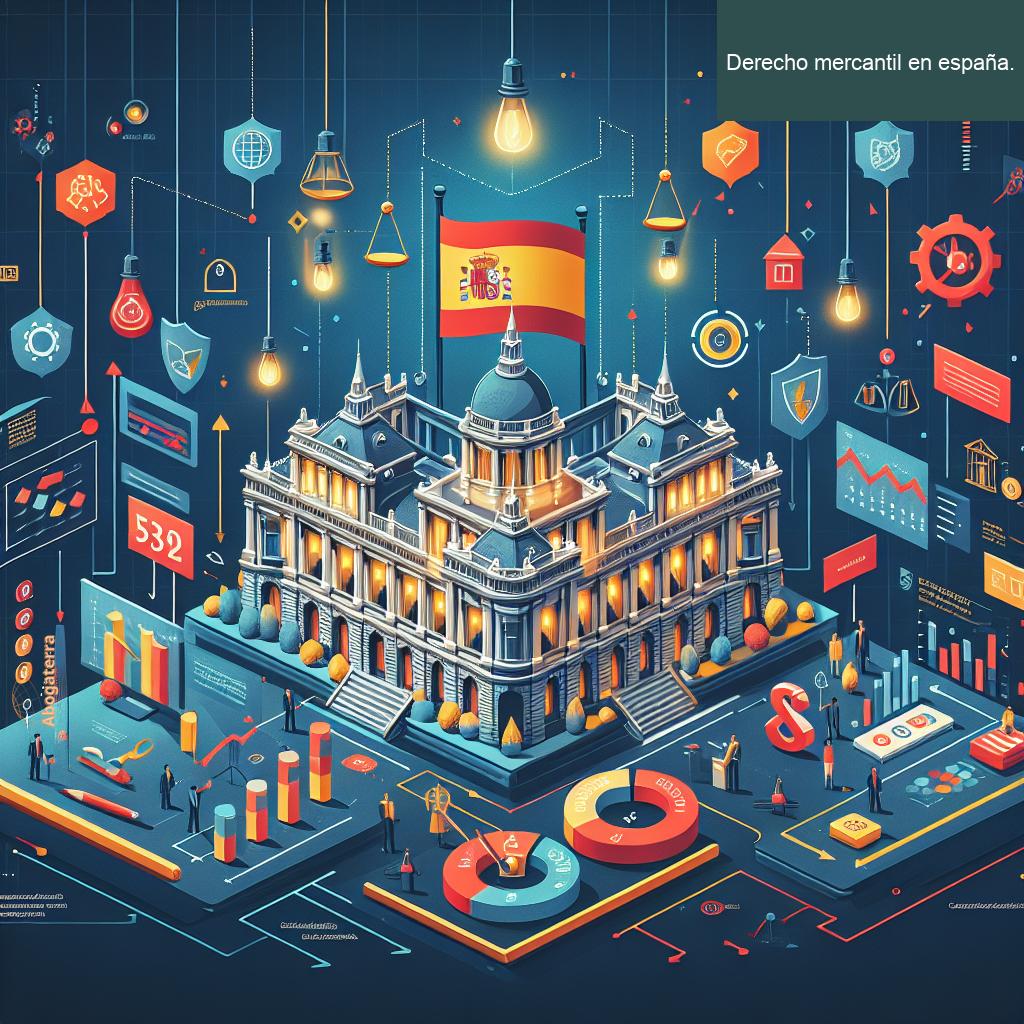 Infografía sobre Derecho Mercantil en España